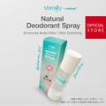 【Steadycare by Stélicair】Natural Deodorant Spray | Hyaluronic Acid | 80ml | Water Based